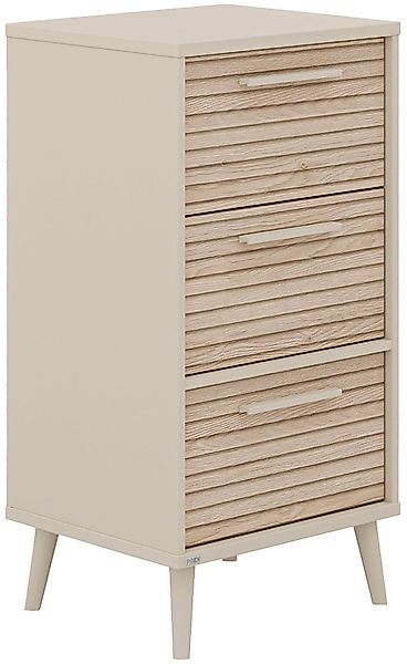 PAIDI Highboard "EEFJE, Regal in modernem Design, Cashmere-Beige mit Groovy günstig online kaufen