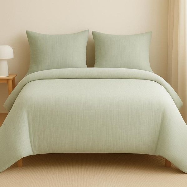 Sandiik Bettwäsche Musselin Bettwäsche in Salbeigrün, günstig online kaufen