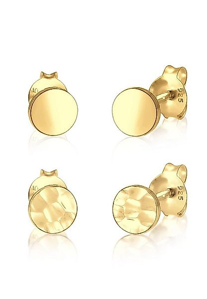 Elli Ohrring-Set Set Geo Ohrstecker Gehämmert 925 Silber günstig online kaufen