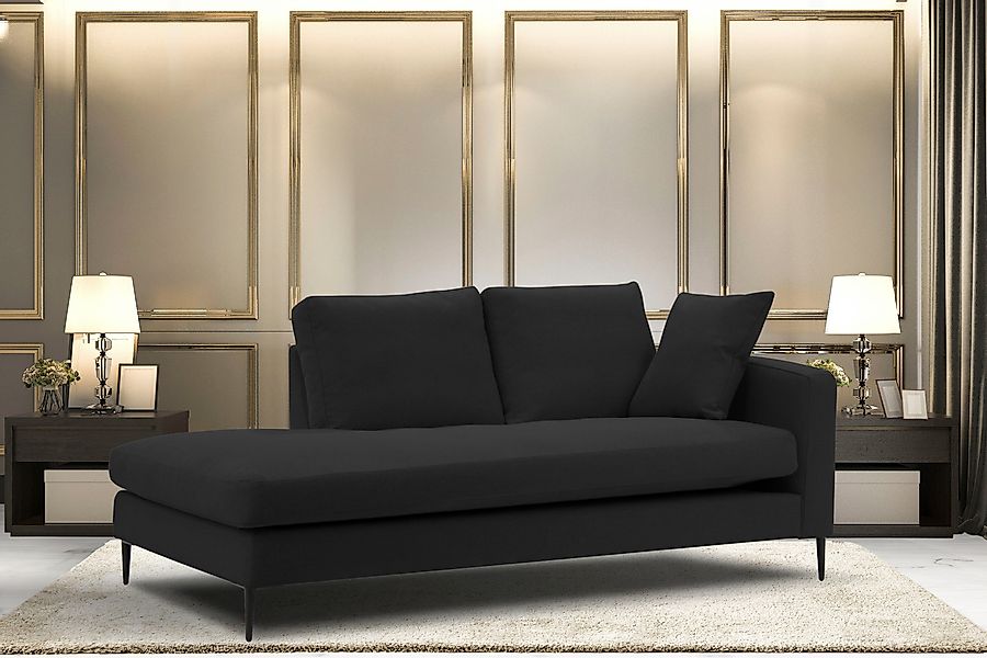 Home affaire Recamiere "Cozy Chaiselongue, Maße B/T/H: 195/97/80 cm" mit lo günstig online kaufen