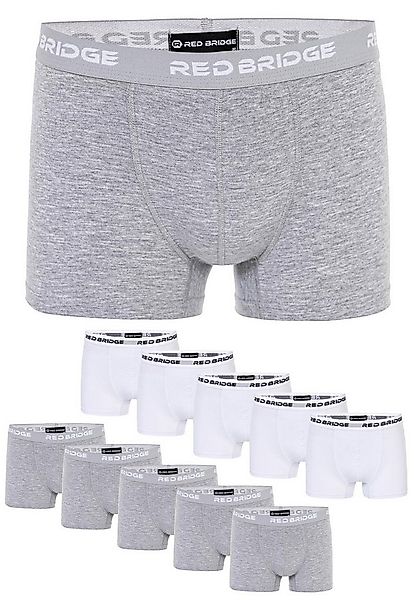 RedBridge Boxershorts 10er-Pack Bequeme Unterwäsche mit elastischem Bund (S günstig online kaufen