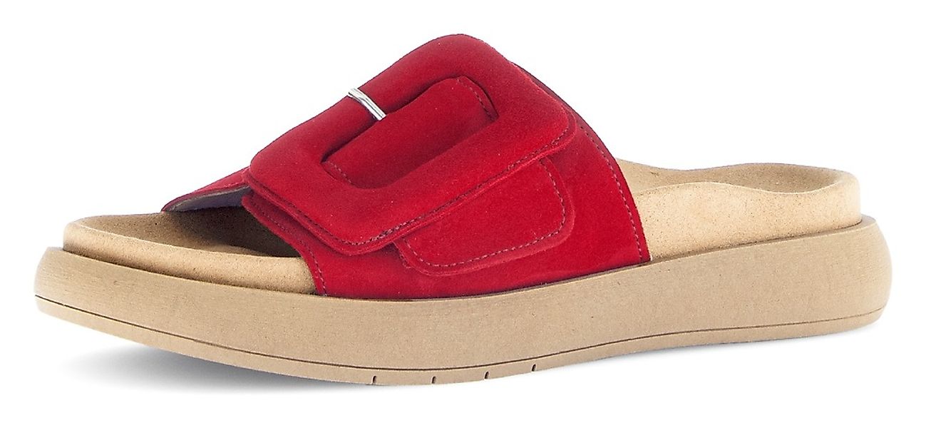Gabor Pantolette, Plateau, Sommerschuh, Schlappen mit großer Zierschnalle günstig online kaufen