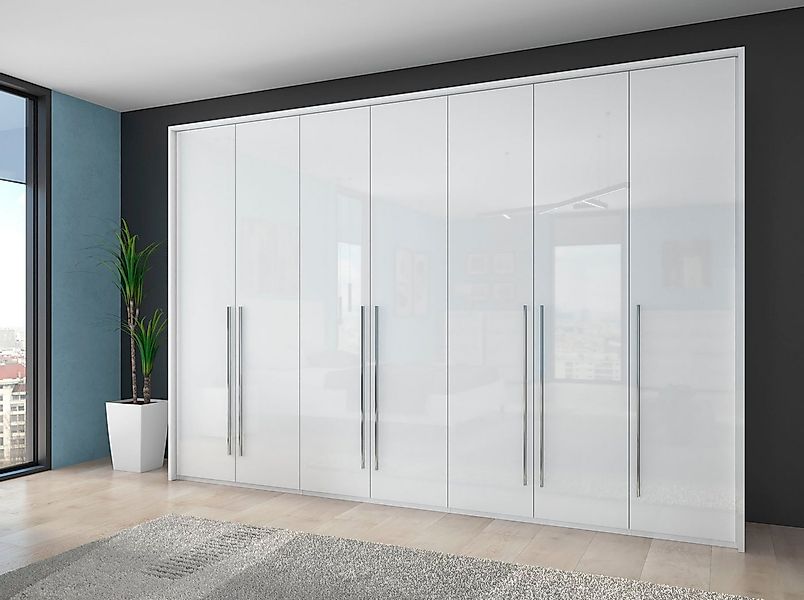 Places of Style Kleiderschrank "Piano", beige oder weiß, UV lackiert, Hochg günstig online kaufen