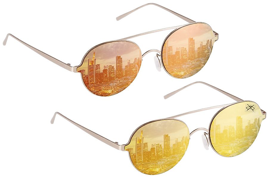 UrbanSky Sonnenbrille Doppelpack „Henry“ (2er-Pack, Sonnenbrillen-Set mit E günstig online kaufen