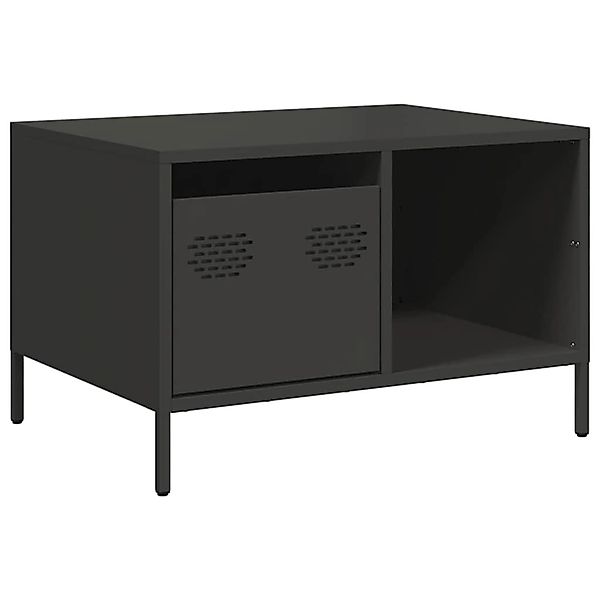 vidaXL Couchtisch Schwarz 68,5x50x43,5 cm Kaltgewalzter Stahl 851280 günstig online kaufen