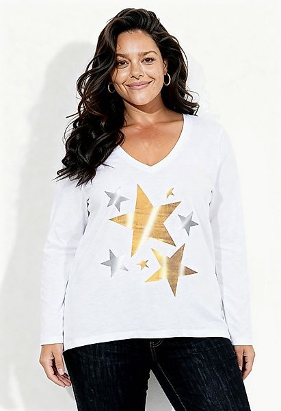 Angel of Style Longshirt T-shirt mit Weihnachtlichem Motiv günstig online kaufen