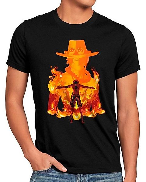 style3 T-Shirt Fire Fist one piece japan anime luffy manga ruffy günstig online kaufen