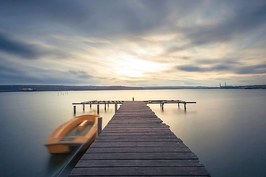 Papermoon Fototapete "Steg im Wasser" günstig online kaufen