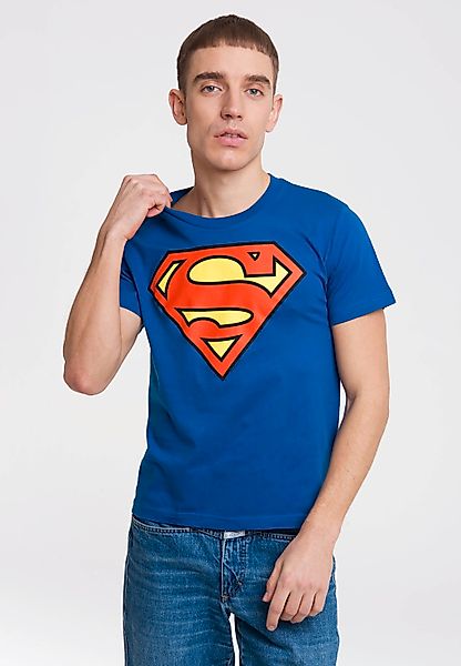 LOGOSHIRT T-Shirt "SUPERMAN - LOGO", mit coolem Frontprint günstig online kaufen
