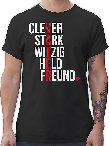 Shirtracer T-Shirt Vater weiß Vatertag Geschenk günstig online kaufen
