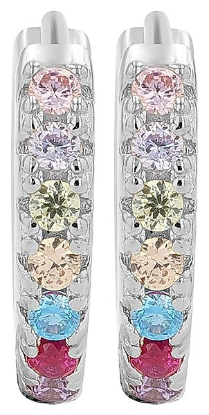 Adelia´s Klappcreolen "Damen Ohrringe – Klappcreole aus 925 Silber mit Zirk günstig online kaufen