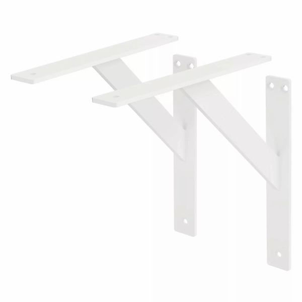 ML-Design 2 Stück Regalhalterung 240x240mm Weiß Aluminium Schwebende Regalw günstig online kaufen