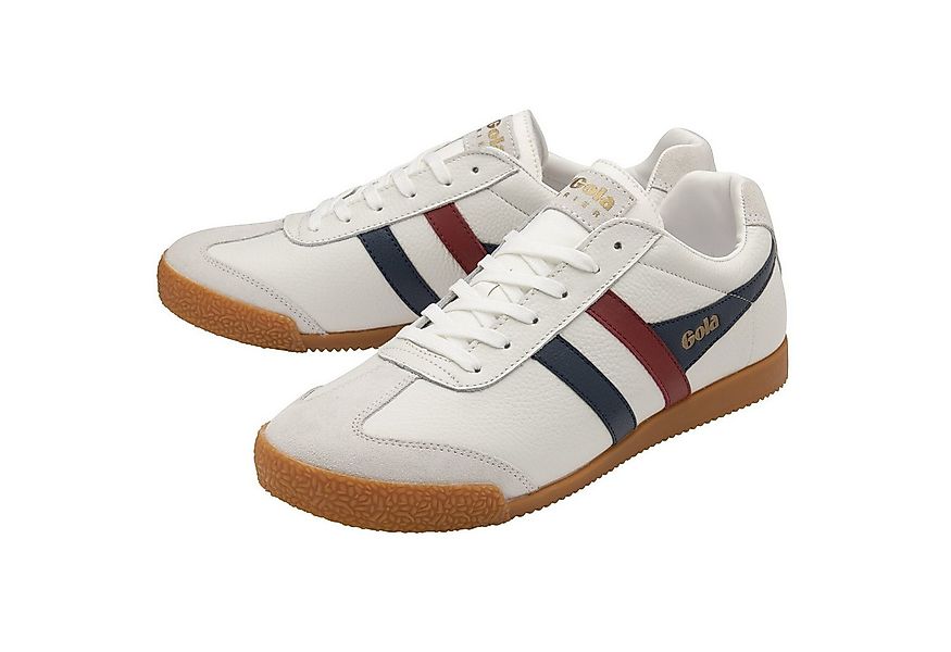 Gola Harrier Leder weiss/navyblau/rot Herren Sneaker günstig online kaufen