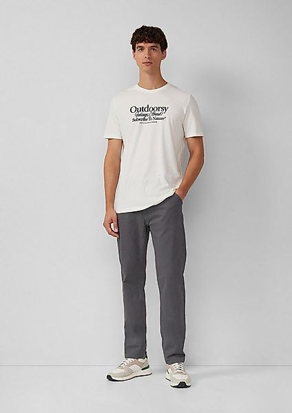 s.Oliver Chinos Hose Chinohose aus Baumwollmix mit Logo-Details günstig online kaufen