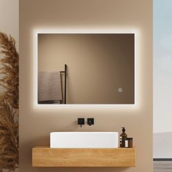 EMKE Badspiegel LED Badezimmerspiegel mit Beleuchtung günstig online kaufen