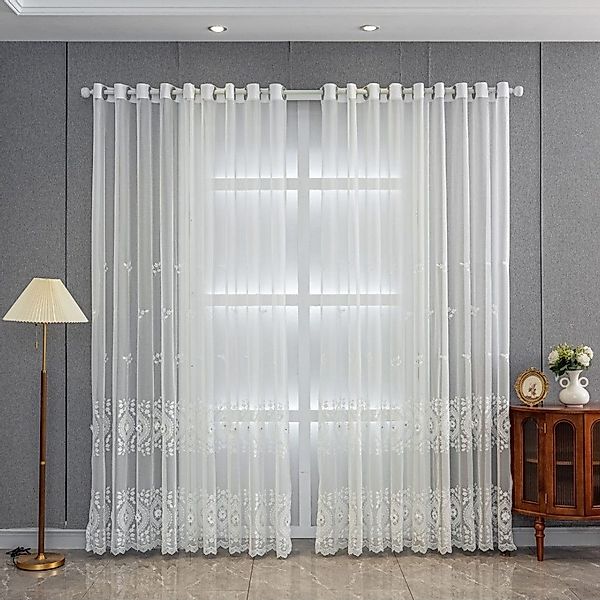 BYSURE Gardine (2 St), Ösen, transparent, günstig online kaufen