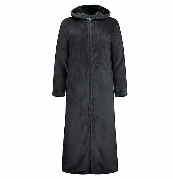 HEAT BOOSTER Unisex-Bademantel Exklusiver Unisex Fleece Bademantel mit Kapu günstig online kaufen