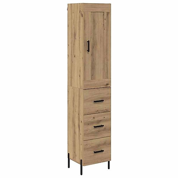 vidaXL Highboard Artisan-Eiche 34,5 x 34 x 180 cm Holzwerkstoff 3415985 günstig online kaufen