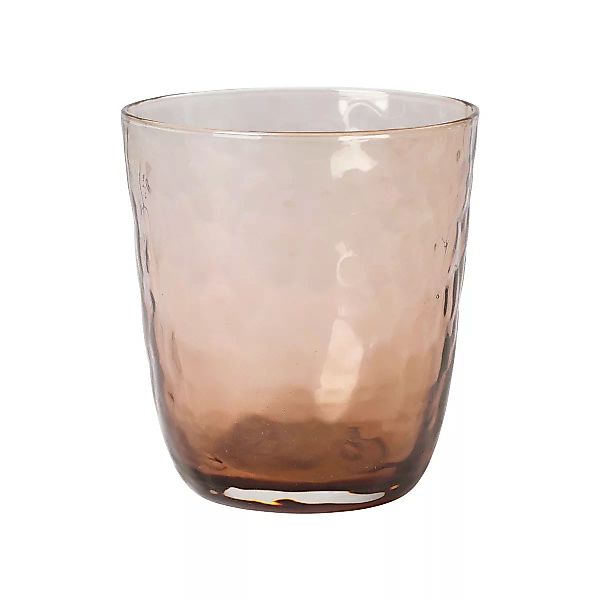 Broste Copenhagen Longdrinkgläser HAMMERED Trinkglas brown 0,335 l (1 Stück günstig online kaufen