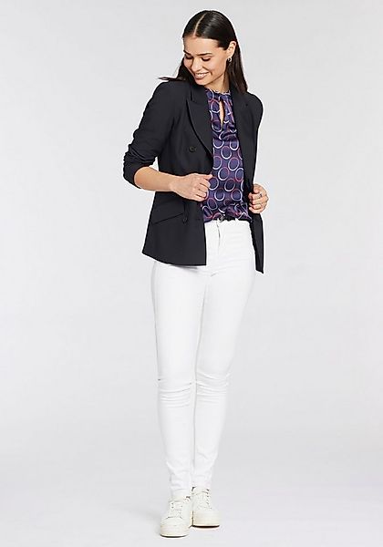 HECHTER PARIS Kurzarmbluse mit Raffung am Hals günstig online kaufen