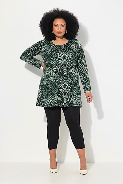 Ulla Popken Longshirt Longshirt Schlangen A-Linie günstig online kaufen