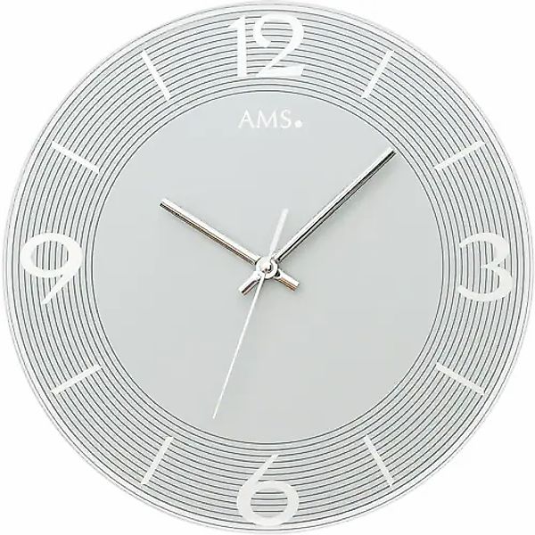 AMS Wanduhr »W9571«, Quarzuhr,Glas,Wohnzimmer,Esszimmer,Küche,Arbeitszimmer günstig online kaufen