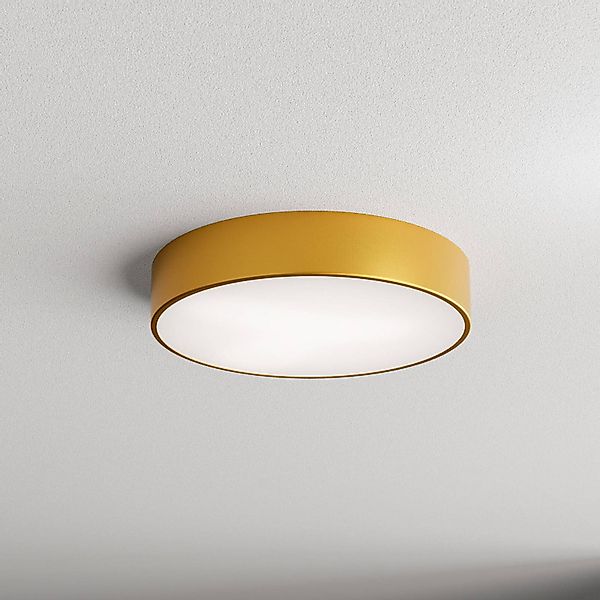 Deckenlampe Cleo 400, gold, Sensor, IP54, Ø 40 cm, Metall günstig online kaufen
