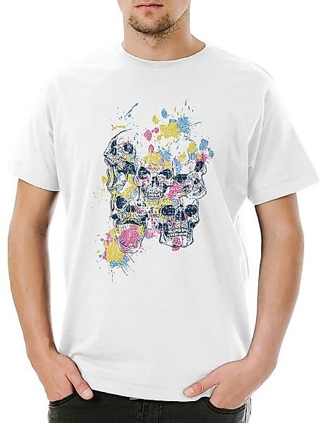 Urban Backwoods Print-Shirt Urban Backwoods Skull Ornaments Herren T-Shirt günstig online kaufen