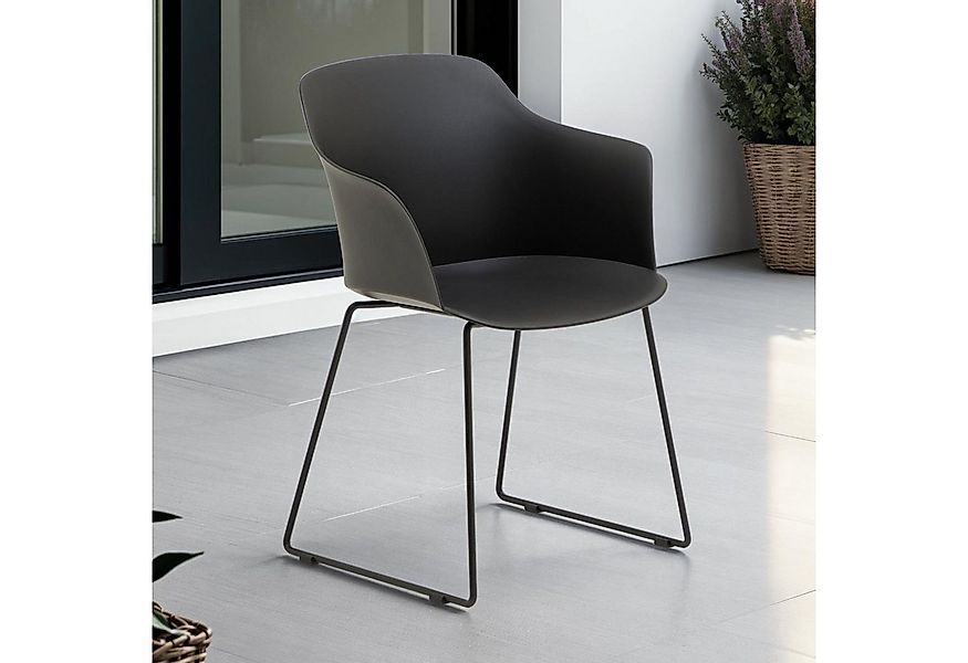 IDIMEX Gartenstuhl FORO (4 St), 4er Set Gartenstuhl aus Kunststoff und Alu günstig online kaufen