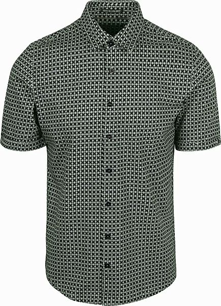 No Excess Short Sleeve Jersey Hemd Druck Moosgrün - Größe L günstig online kaufen