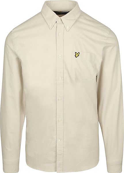 Lyle & Scott Shirt Plain Oxford Ecru - Größe XL günstig online kaufen