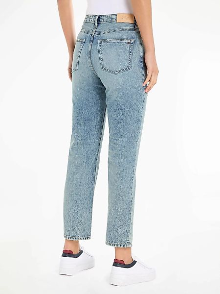Tommy Hilfiger Straight-Jeans CLASSIC STRAIGHT HW A MIO WRN mit Logosticker günstig online kaufen