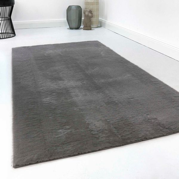 Homie Living Teppich "Villa Rosso" rechteckig 15 mm Höhe Kurzflor, Uni Farb günstig online kaufen