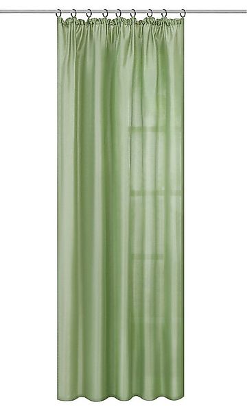 Joyswahl Gardine (1 St), Kräuselband, halbtransparent, Uni Strukturiertes G günstig online kaufen