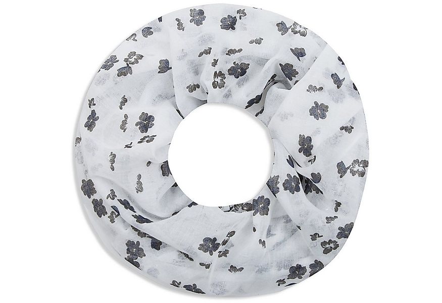Faera Loop, Damen Schal Flowers weich und leicht mit Blumen-Druck Loop Rund günstig online kaufen