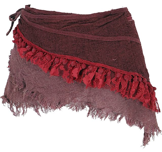 Guru-Shop Minirock Goa Cacheur mit Spitze, Minirock, Wickelrock.. alternati günstig online kaufen