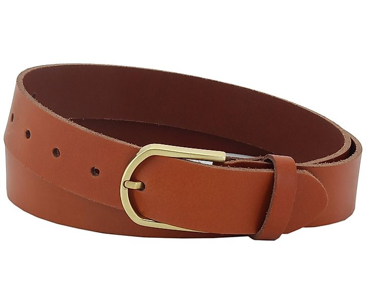 COLOGNEBELT Ledergürtel OM414-PL-Cognac MADE IN GERMANY, Cognac Kürzbar, 10 günstig online kaufen