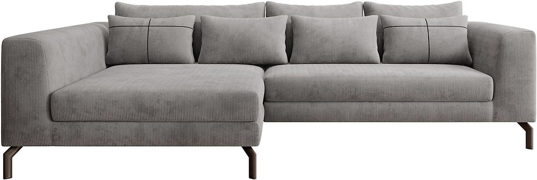 Home affaire Ecksofa "Cross, mit softem Sitz, L-Form, wendbare Zierkissen, günstig online kaufen