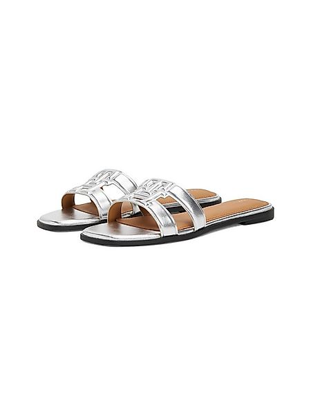 Tommy Hilfiger TH LOGO STRAP METALLIC MULE Pantolette, Blockabsatz, Sommers günstig online kaufen