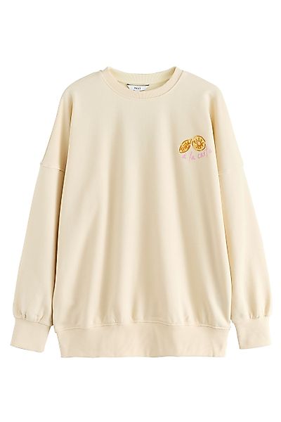 Next Sweater Oversized Rundhalssweatshirt mit Grafik günstig online kaufen