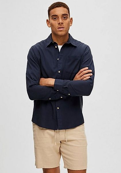 SELECTED HOMME Langarmhemd SLHREGPASTEL-LINEN SHIRT LS günstig online kaufen