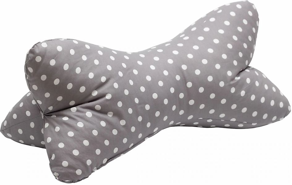 herbalind Nackenkissen "Leseknochen grau" gemustertes Nackenkissen, Kopfkis günstig online kaufen
