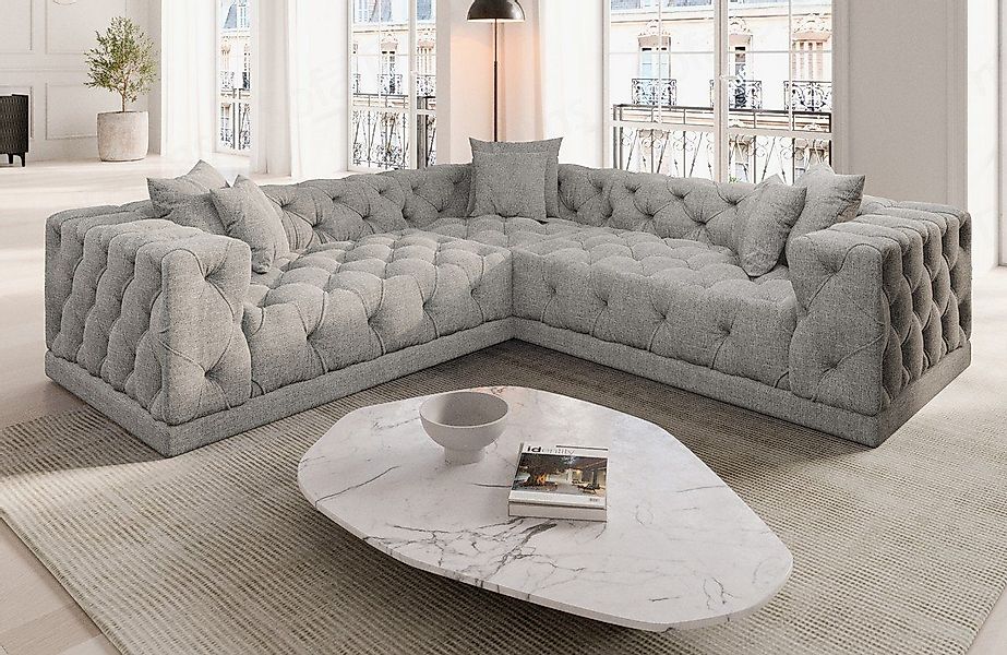 Sofa Dreams Ecksofa Polster Strukturstoff Stoff günstig online kaufen