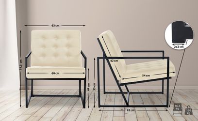 CLP Loungesessel Avon Samt, gesteppter Polster-Sessel, günstig online kaufen
