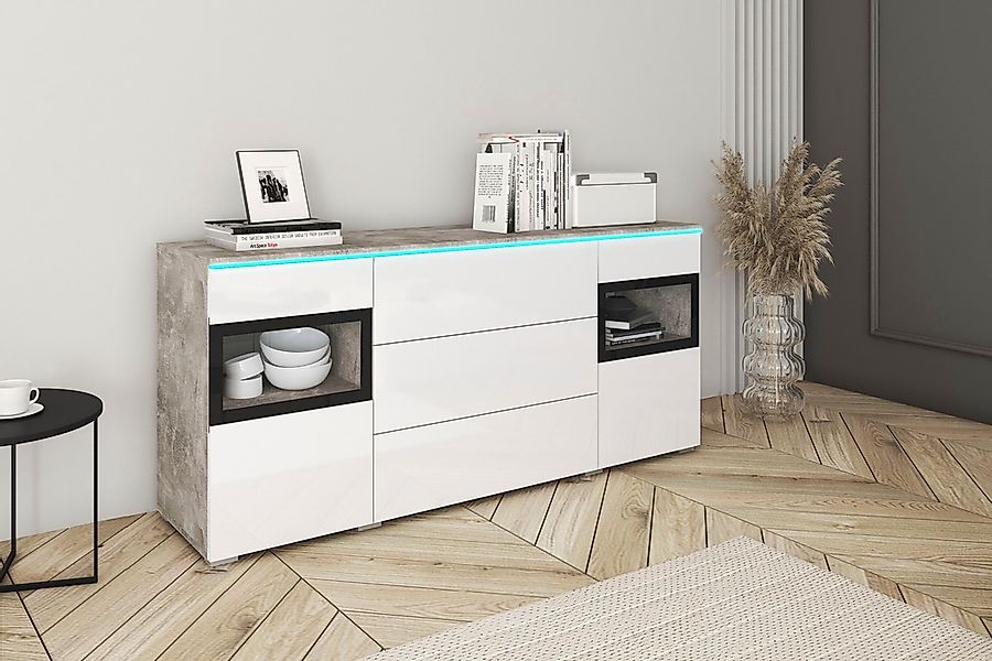 INOSIGN Sideboard "VERA", Moderne grifflose Kommode,verstellbare Einlegeböd günstig online kaufen