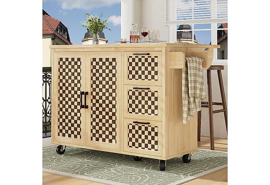 OKWISH Küchenwagen für Küche und Wohnzimmer, (Kücheninsel– Ausziehbarer Küc günstig online kaufen