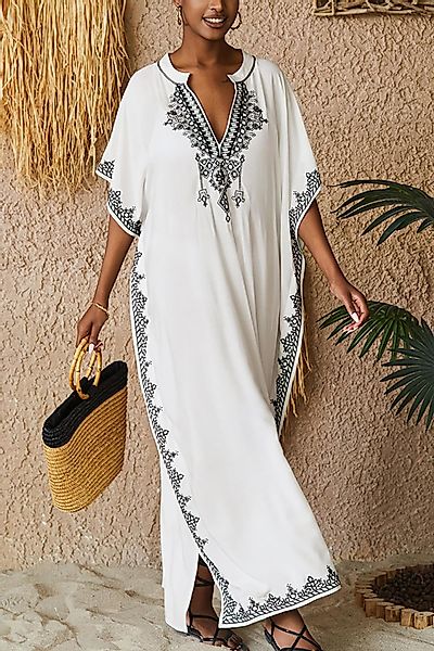 RWEUOQ Strandkleid Damen Langes Shirt Kleid, günstig online kaufen