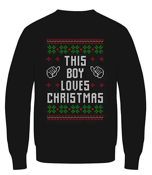 This Boy Loves Christmas · Männer Pullover günstig online kaufen