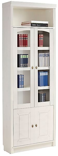Home affaire Bücherregal "Soeren Vitrine mit 2 Glastüren, Breite/Tiefe: 80/ günstig online kaufen