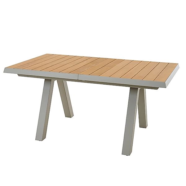Siena Garden Gartentisch ausziehbar Holz Teak 91 cm x 160 cm günstig online kaufen
